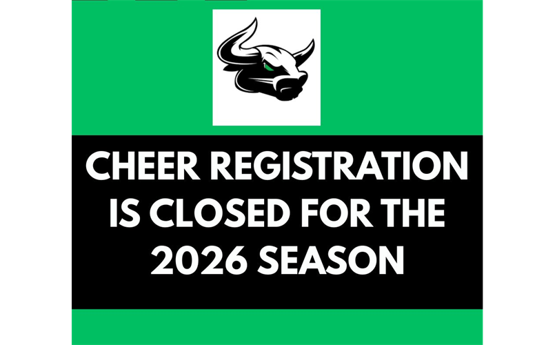 Cheer Registration is Closed 